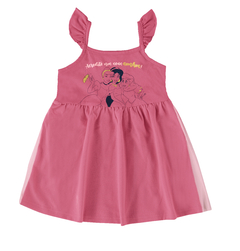 VESTIDO INFANTIL MANGA REGATA CLÁSSICOS DISNEY® EM ALGODÃO MALWEE KIDS ROSA