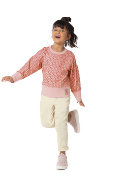 BLUSÃO INFANTIL MENINA ESTAMPADO EM MOLETOM STRETCH FLANELADO MALWEE KIDS ROSA