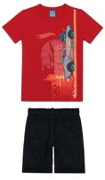 Conjunto Bermuda e Camiseta HOT WHEELS Malwee