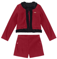 Conjunto Infantil Feminino Inverno Carinhoso