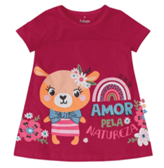 Vestido Amor Pela Natureza Menina Zig Zig Zaa