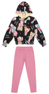 Conjunto Infantil Feminino Bear Trick Nick