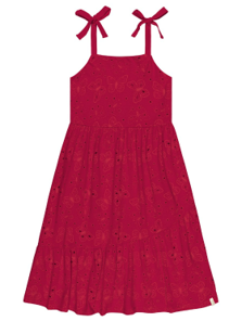 VESTIDO REGATA TEXTURIZADO COLORITTÁ VERMELHO - comprar online