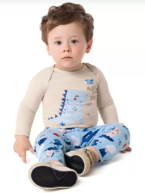 CONJUNTO INFANTIL MENINO BODY EM ALGODÃO MALWEE KIDS CINZA - comprar online