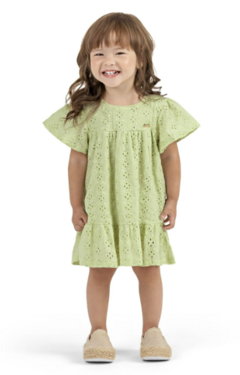 VESTIDO INFANTIL EM LAISE COLORITTÁ VERDE