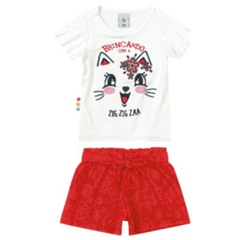 Conjunto Blusa e Shorts Zig Zig Zaa