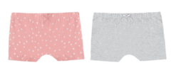 KIT 2 CALCINHAS BOXER INFANTIS MENINA EM ALGODÃO MALWEE KIDS