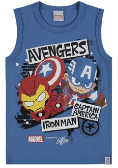 Regata Infantil Malwee Kids Avengers Azul