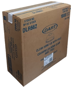Caja 1000 Tapas de domo Dart/Solo 12 oz, DLR662