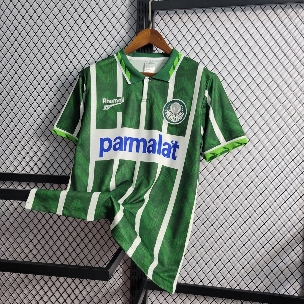 Camisa Retrô Palmeiras I 1996 - Torcedor Masculina Rhumell - Verde