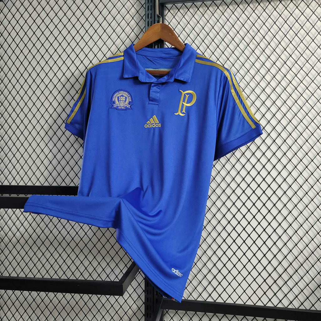 Camisa Retrô Palmeiras III 2014 - Torcedor Masculina Adidas - Azul