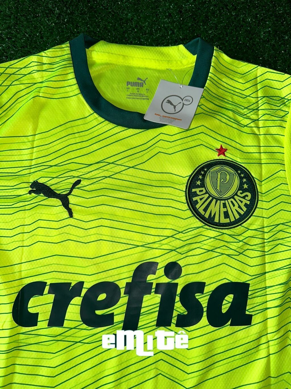 Camisa Palmeiras III 2023/24 - Torcedor Masculina Puma - Verde limão