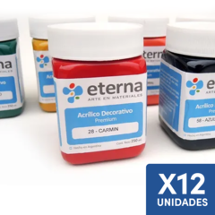 Acrílico Decorativo Eterna 250ml 12 Unidades