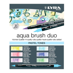 Marcador Lyra Aquabrush Duo Pastel Tones X 6 - comprar online
