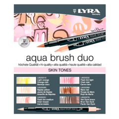 Marcador Lyra Aquabrush Duo Skin Grey Pastel Tones X 18 en internet