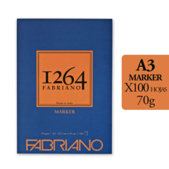 Block Fabriano 1264 Marker A3 70g x 100 Hojas