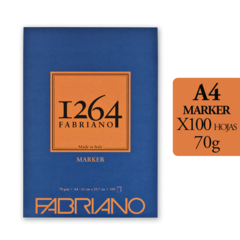 Block Fabriano 1264 Marker A4 70g x 100 Hojas