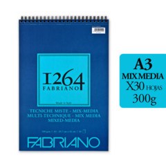 Block Fabriano 1264 Mix-Media A3 300g x 30 Hojas
