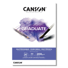Block Tecnica Mixta Canson Graduate Mix Media A4 200g 20h