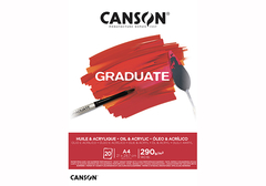 Block Canson Graduate Oleo Acrílico A4 290g 20 Hojas