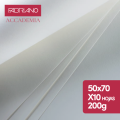 Fabriano ACCADEMIA 200gr. 50X70CM X 10 HOJAS