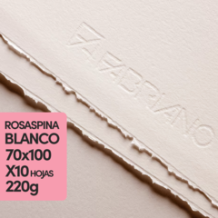 Fabriano Rosaspina 220gr Blanco 70x100 x 10 Hojas