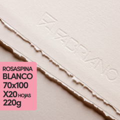 Fabriano Rosaspina 220gr Blanco 70x100 x 20 Hojas