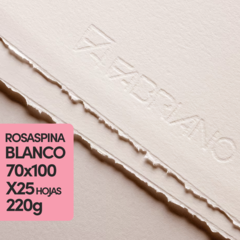 Fabriano Rosaspina 220gr Blanco 70x100 x 25 Hojas