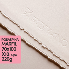 Fabriano Rosaspina 220gr Marfil 70x100 x 10 Hojas