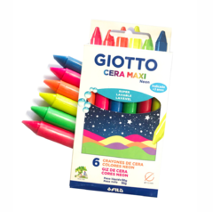 Crayon Giotto Maxi Neon 6 Colores