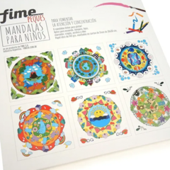 Mandalas Para Niños Con Tempera Pinceles Y Mezclador - comprar online