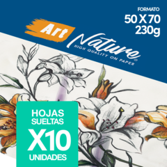 Papel Para Acuarela Art Nature 230gr 50x70 10 Hojas