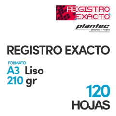 Papel Registro Exacto Liso 210gr A3 120 Hojas