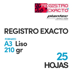 Papel Registro Exacto Liso 210gr A3 25 Hojas