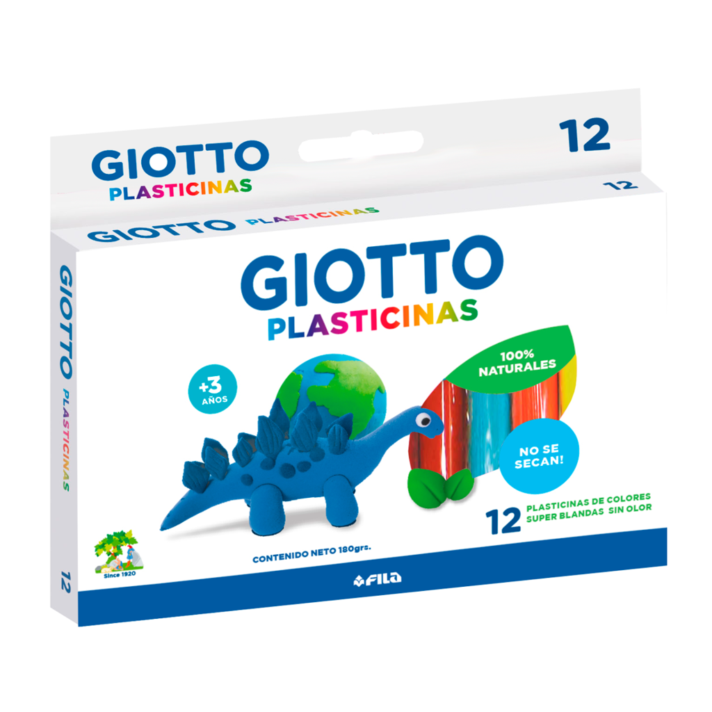 Plastilina Giotto Natural 12 Colores - ARTISTICA MUNCH