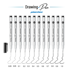 Estilografo Plantec Microfibra Graduada Drawing Pen 0.05 a 1.0 mm en internet