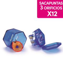SACAPUNTAS GIOTTO UNIVERSAL - 3 ORIFICIOS x12 unidades