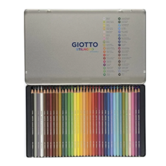 Lapiz Giotto Stilnovo Acuarelable 36 Colores Lata - comprar online