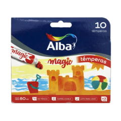 Tempera Alba Magic X 10 Unidades Colores Surtidos 8ml