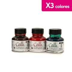 Tinta Caligrafia LETTERING Daler Rowney 29.5ml Set 3 Colores