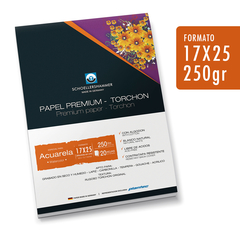 Papel Para Acuarela Block Torchon - 17x25 - 250gr X20 Hojas