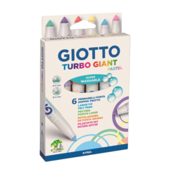 Marcadores Fibras Giotto Giant Pastel X 6 Colores