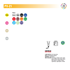 Marcador Uni Paint Px 21 - 6 Unidades - comprar online