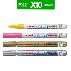 Marcador Uni Paint Px 21 - 10 Unidades