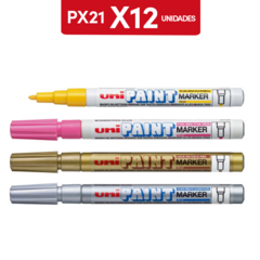 Marcador Uni Paint Px 21 - 12 Unidades