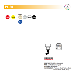 Marcador Uni Paint Px 30 - 3 Unidades - comprar online