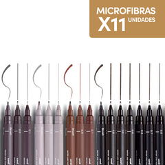 Uni Pin Microfibra Set Lettering X11 Unidades