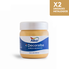 Decoralba 200ml Metalizados X2