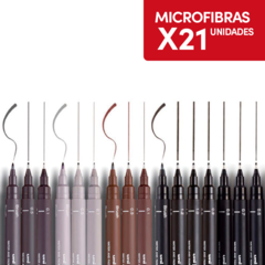 Uni Pin Microfibra Pigmentada Permanente X21 Unidades