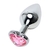 Plug Anal Cristal de Aço Inoxidável Coração Sexi Love - comprar online